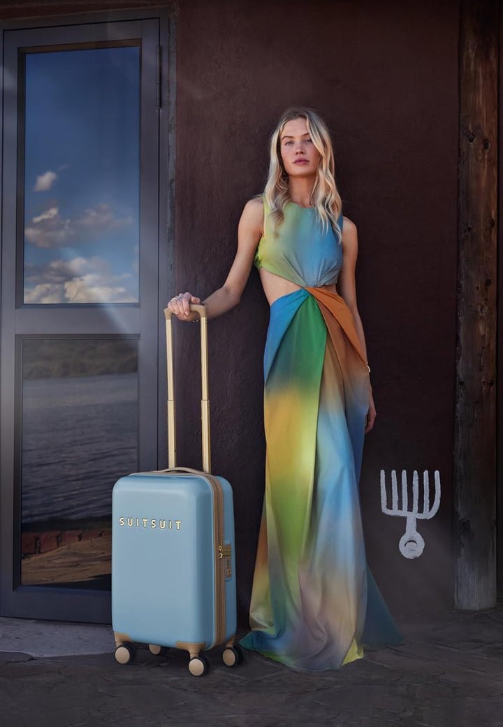 SUITSUIT Handgepäck Koffer mit 4 Rollen 55 x 35 x 20 cm - Hartschalen Kabinentrolley mit TSA-Schloss