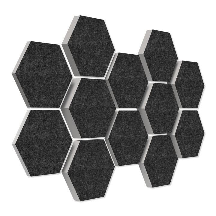 platino24 Schallabsorber COLORE aus Basotec G+ I Akustikpaneele mit Akustikfilz I 3D Wand-Paneele mi