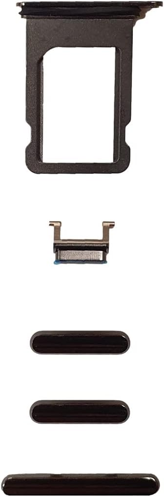 Smartex® Backcover aus Glas + Rahmen kompatibel mit iPhone XS | Rückseite Cover + Frame (Schwarz) XS