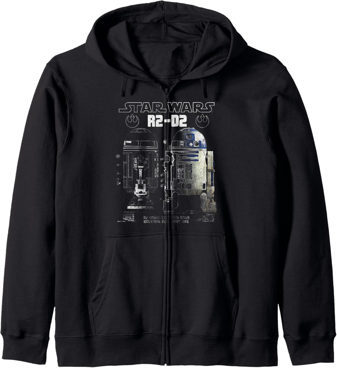 Star Wars R2-D2 Astromech Droid Schematic Kapuzenjacke