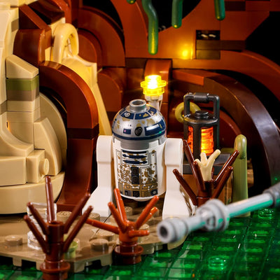 BRIKSMAX 75330 Led Beleuchtungsset für Lego Jedi Training auf Dagobah – Diorama - Compatible with Le