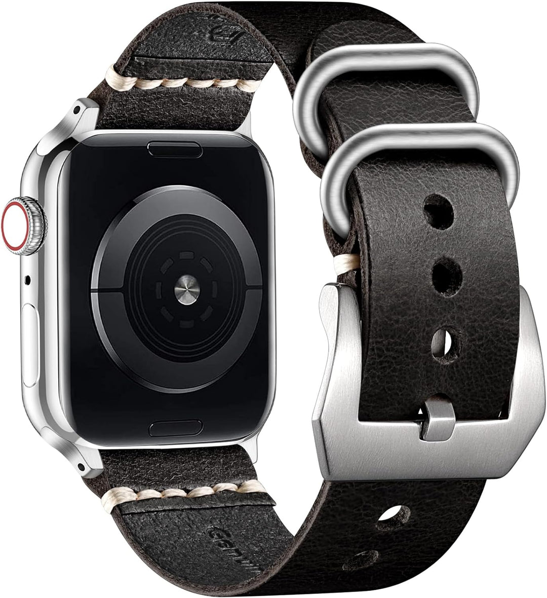 Bandsie Lederarmband kompatibel mit Apple Watch Armband 41mm 40mm 38mm für Männer/Frauen, Klassisch