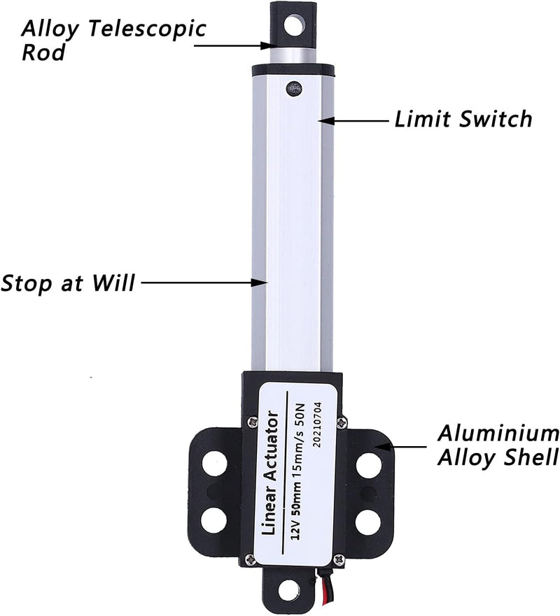 Linearantriebe, 12 V DC Eingangsspannung interner Endschalter wasserdicht, korrosionsbeständig, für