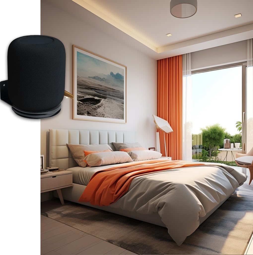 shinar Metall Wandhalterung Kompatibel mit Homepod 2, Halterung Zubehör Ständer Kompatibel mit Homep