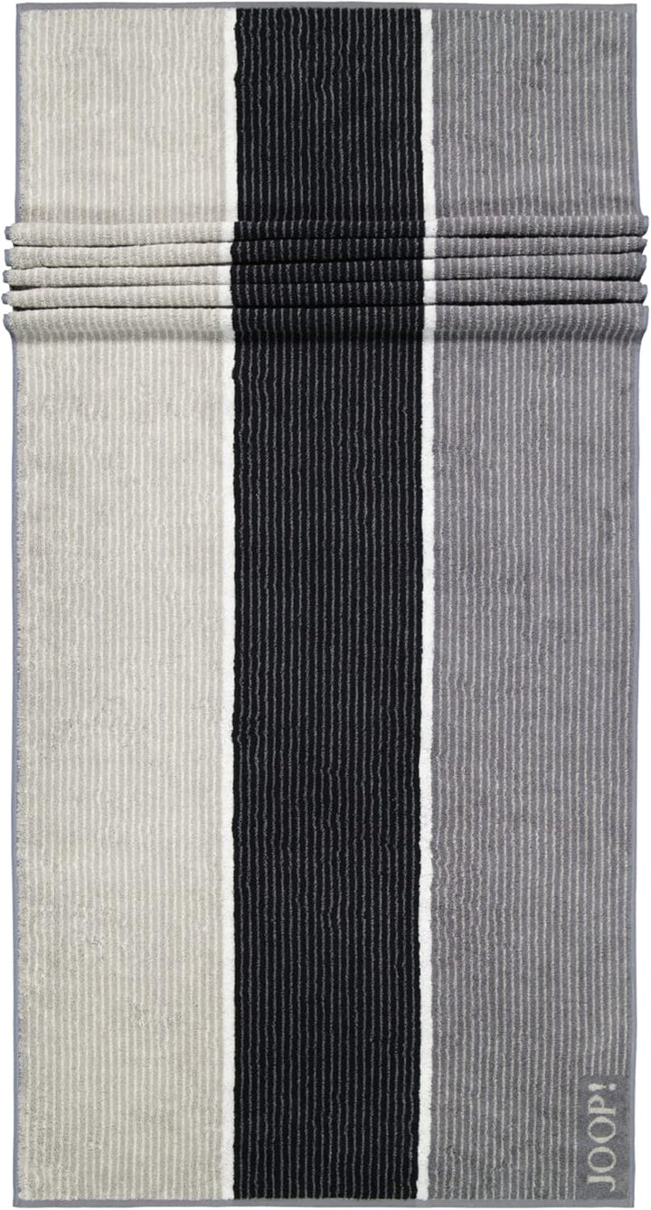 Joop! Handtücher Signature Lines 1658 schwarz - 97 Saunatuch 80x200 cm, Schwarz - 97 Saunatuch 80x20