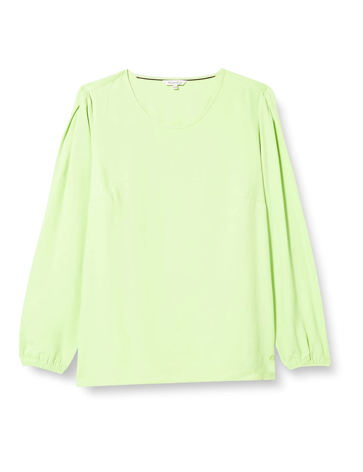 TRIANGLE Damen Bluse, Langarm, Grün