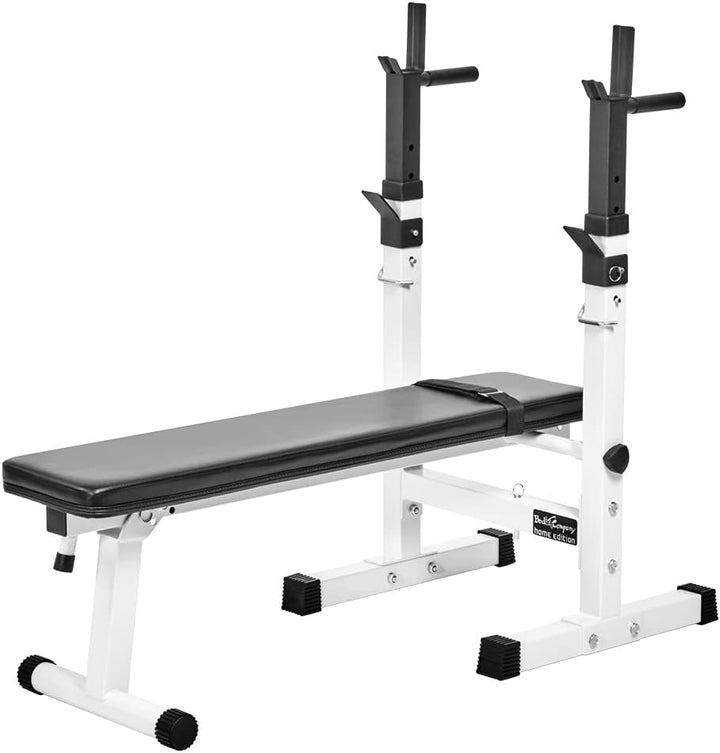 Bad Company Hantelbank mit Hantelablage inkl. Dip-Station I Klappbare Schrägbank für das Homegym I M