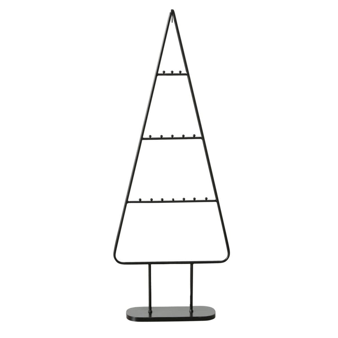 Spetebo Design Metall Tannenbaum für Zierschmuck - 111 cm - Deko Weihnachtsbaum schwarz - Weihnachts