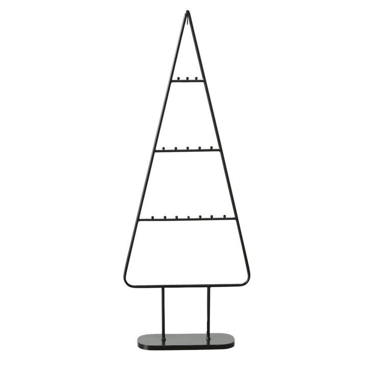 Spetebo Design Metall Tannenbaum für Zierschmuck - 111 cm - Deko Weihnachtsbaum schwarz - Weihnachts