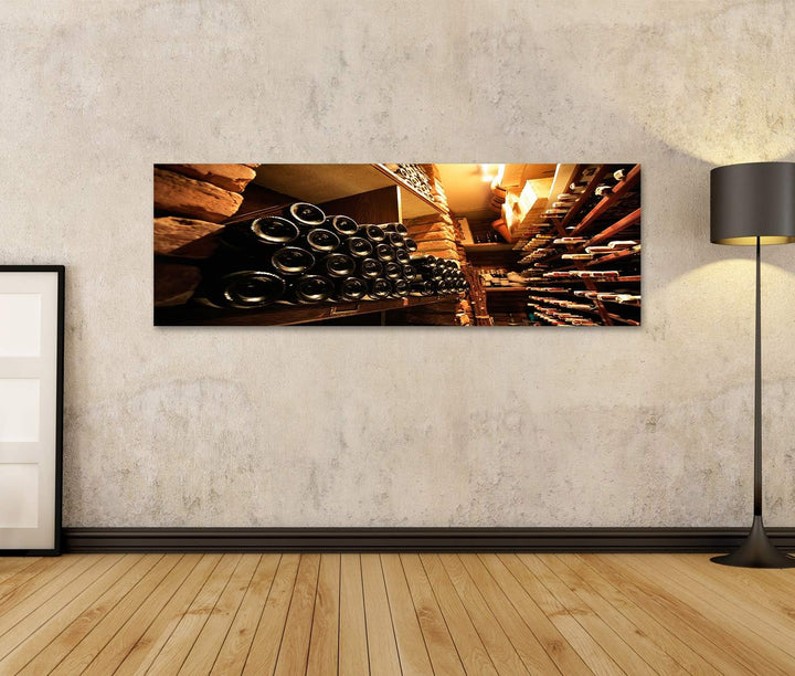 islandburner Bild auf Leinwand Weinkeller Eichenfässer Schatullen Bilder Wandbilder Poster Leinwand