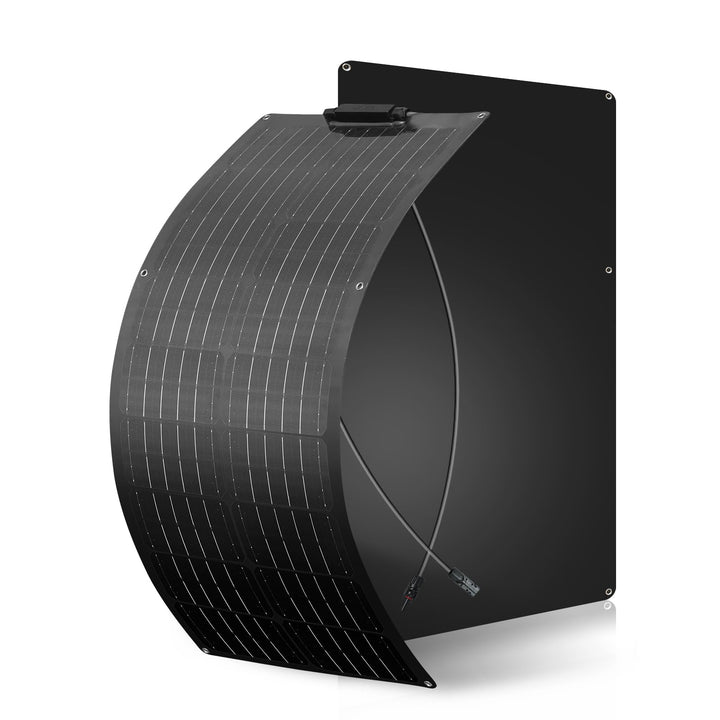 50W Solarpanel Flexibel Schwarz 19,8V Monokristallines Flexibles Solarmodul für 12V Batterien Photov