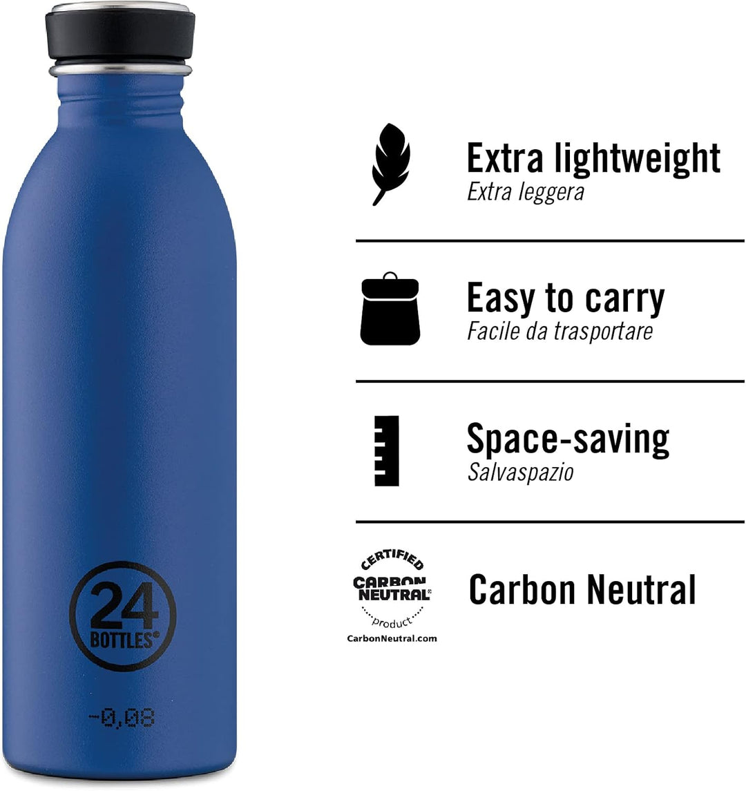 24BOTTLES Urban - Trinkflasche Tuxedo Black 500 ml, Tuxedo Black 500 ml