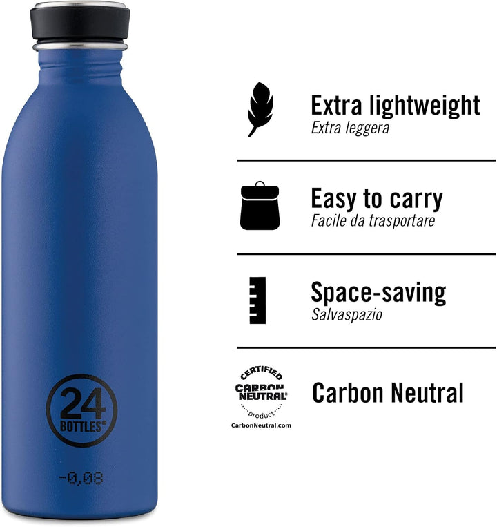 24BOTTLES Urban - Trinkflasche Tuxedo Black 500 ml, Tuxedo Black 500 ml
