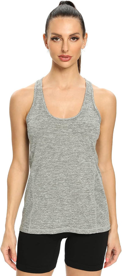 vislivin Sport-Tanktops für Damen Racerback Yoga Athletic Tanks Frauen Lauftraining Gym Unterhemd -