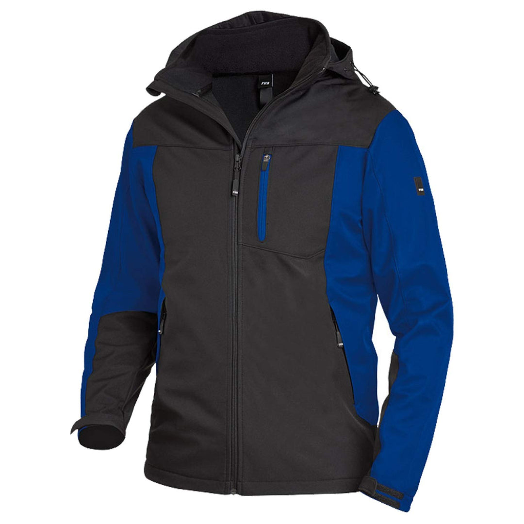 FHB Arbeit Softshelljacke "Jannik", 1 Stück, L, königsblau/schwarz, 79105-3620-L L Königsblau / Schw
