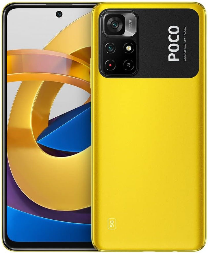 Xiaomi Poco M4 Pro 5G - Smartphone 64GB, 4GB RAM, Dual SIM, Yellow, 4+64 Yellow 4+64, Yellow 4+64
