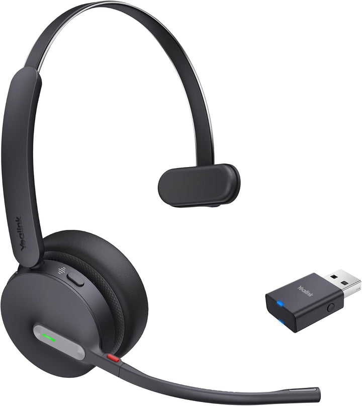 Yealink WH64 Hybrid Mono UC Headset inkl. Dongle - Hybrid-Technologie, Universelle Kompatibilität, E