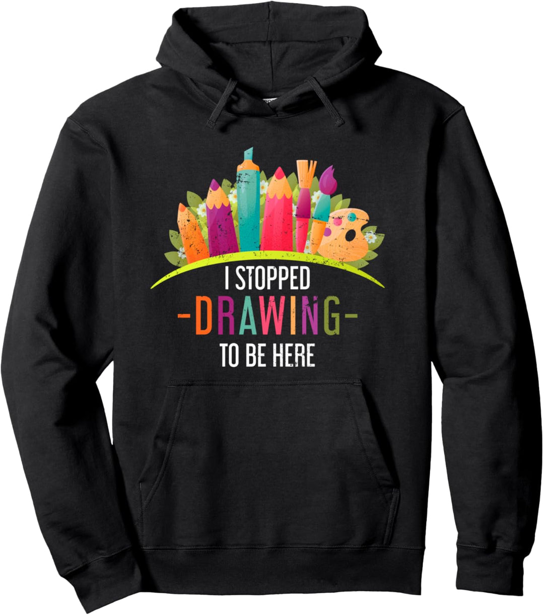 Lustiges Pinsel Buntstift Zeichnen Geschenk Hobby Künstler Pullover Hoodie