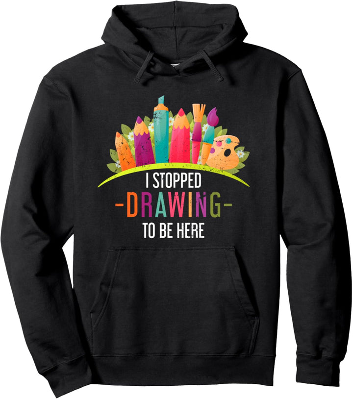 Lustiges Pinsel Buntstift Zeichnen Geschenk Hobby Künstler Pullover Hoodie