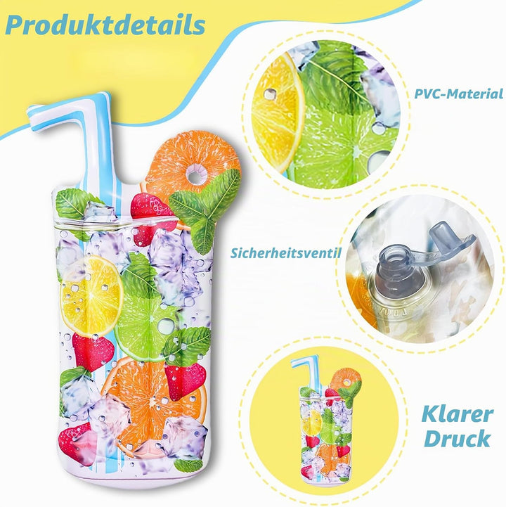 ACTOYS Luftmatratze Pool, Luftmatratze Wasser, XXL, Wassermatratze, Schwimmmatratze, Schwimmmatte, P