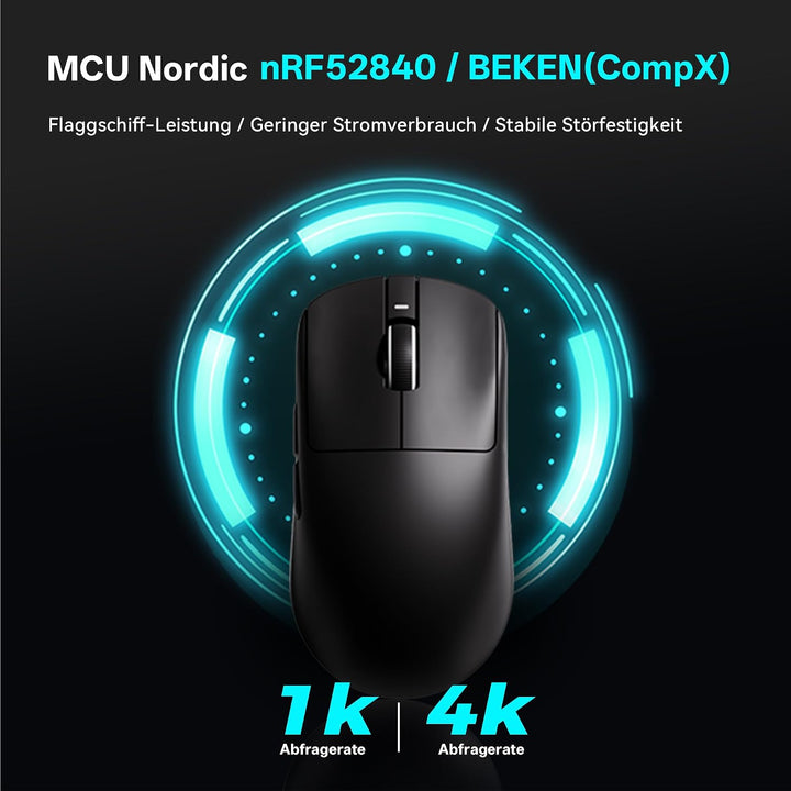 ATK VXE Dragonfly R1 Series Kabellose Gaming-Maus - ultraleicht (48-55 g), PixArt PAW3395/3395 SE Se