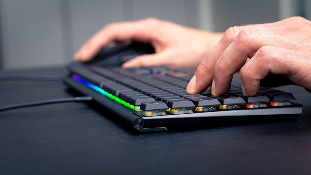 CHERRY MX 10.0N RGB, Internationales Layout, QWERTY Tastatur, kabelgebundene Tastatur, mechanische G