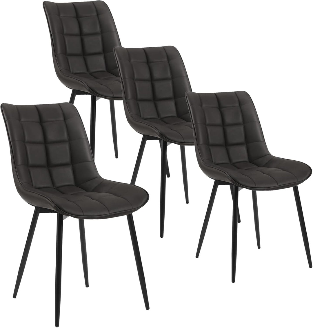 WOLTU 4 x Esszimmerstühle 4er Set Esszimmerstuhl Küchenstuhl Polsterstuhl Design Stuhl mit Rückenleh