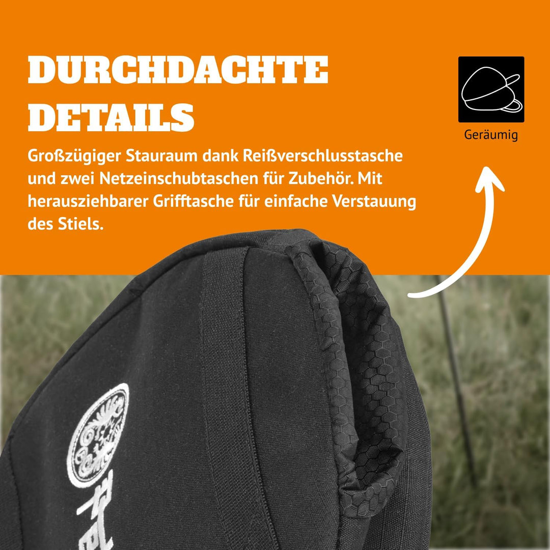 Petromax Transporttasche für Feuerpfanne FP35 - Aufbewahrungstasche aus Ripstop-Gewebe für gusseiser