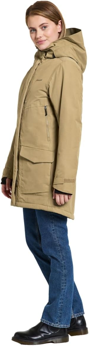 Didriksons Damen Frida 7 Parka Winterjacke 34 Braun, 34 Braun