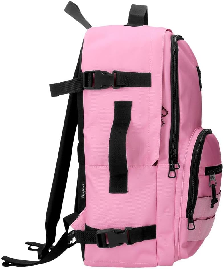 Pepe Jeans Unisex, Kinder Aris Rucksack und Federmäppchen (1er Pack) 31 cm x 44 cm x 17.5 cm Rosa, 3