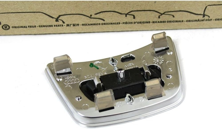Audi 4H0 419 673 A INZ Niedriger Startseite für Sportlenkrad Interieur Blende Clip, Schwarz/Chrom