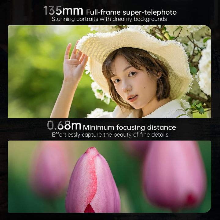 7artisans AF 135mm F1,8 Teleobjektiv für Nikon Z-Mount, Vollformat mit Autofokus, AF/MF, Festbrennwe