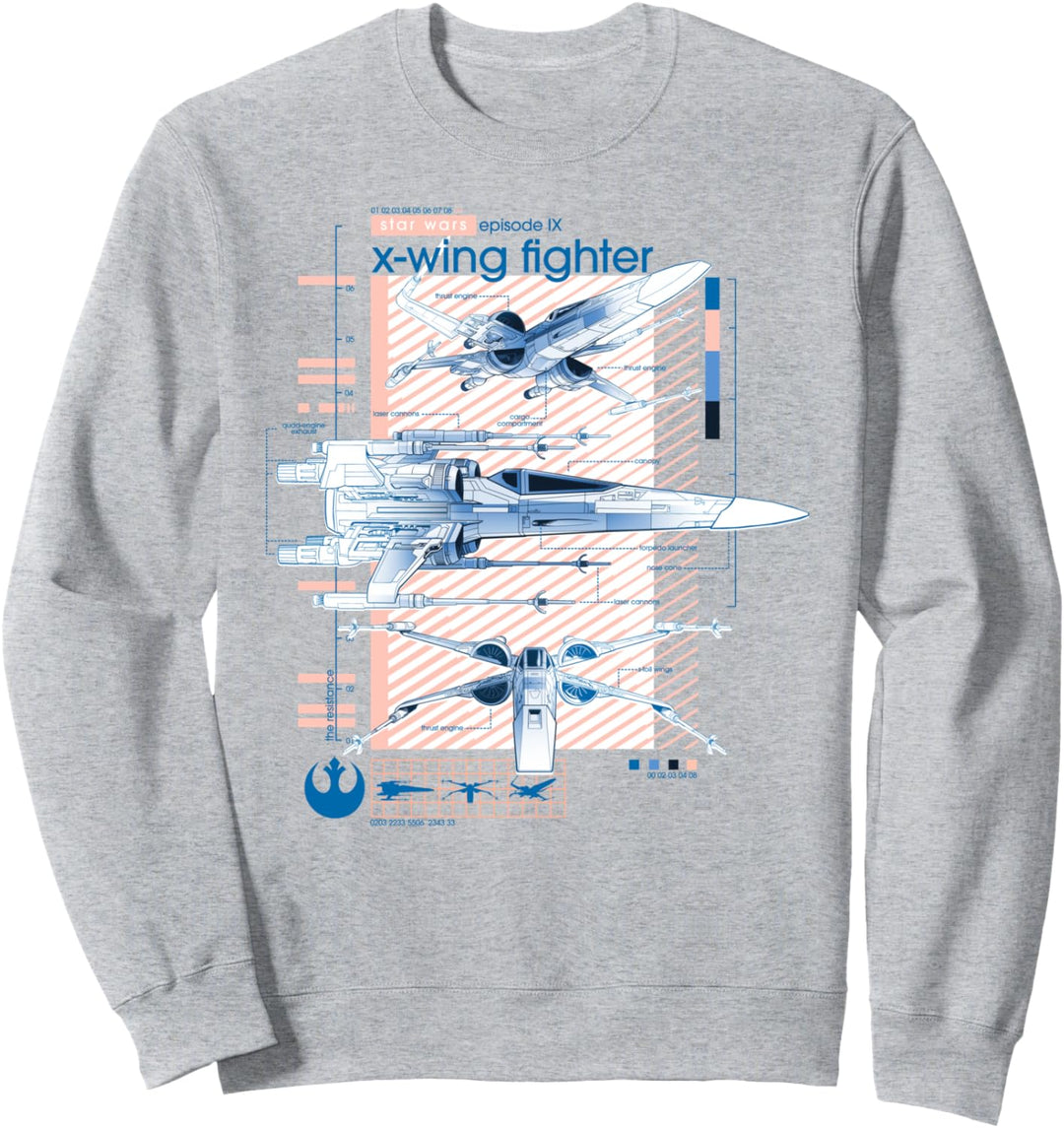 Star Wars: The Rise Of Skywalker X-Wing Schematic Sweatshirt