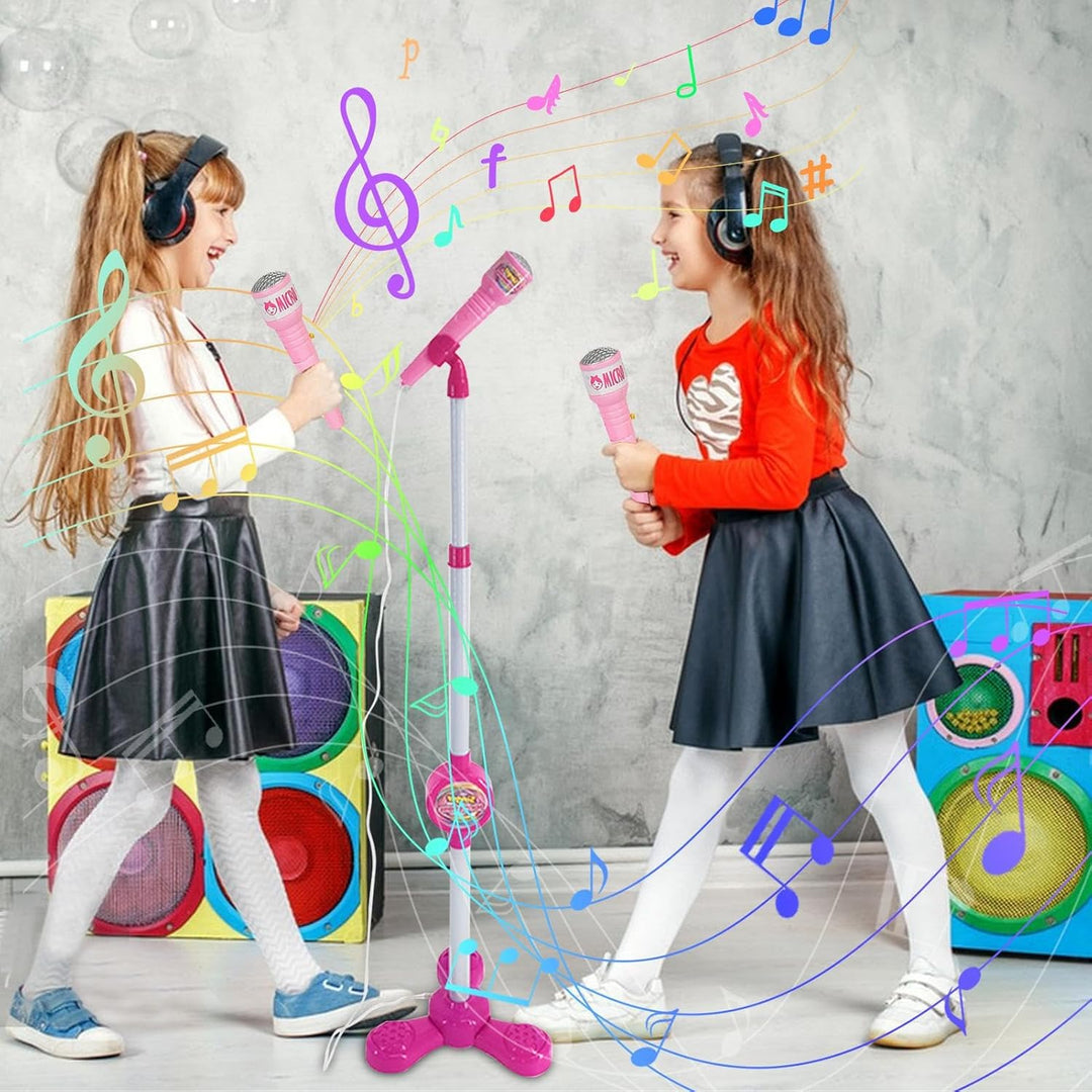 Karaoke-Spielzeug Mit Ständer Kinder Mikrofonständer Bunte Singmaschine Ohne Batterie Anschliessbare
