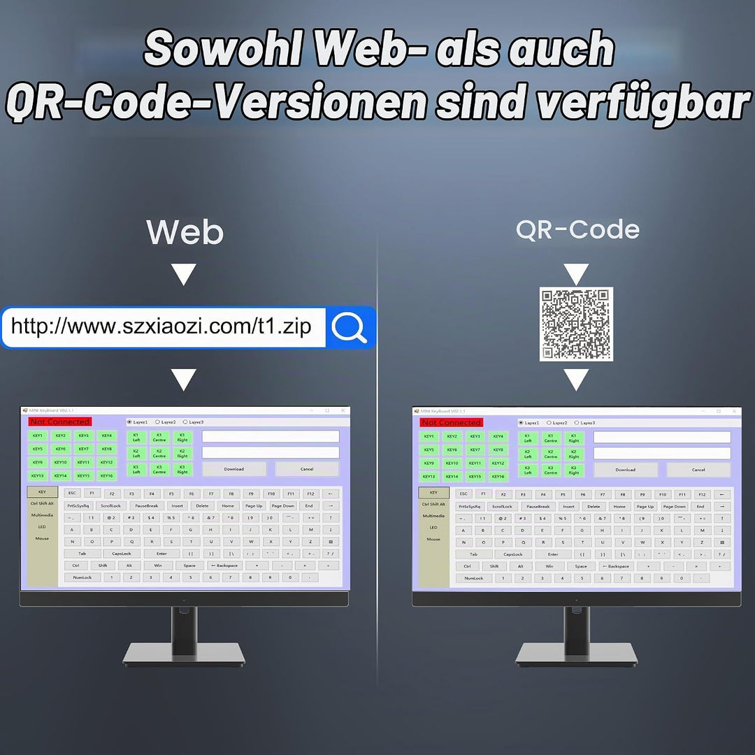 Mini 3 Schlüssel Tastatur Mechanische Tastatur Einhandige Hot Key mit Knopf | DIY Programmierbares M