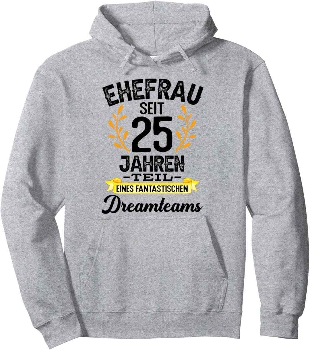 Hochzeitstag Verheiratet Ehe Paar 25 Jahre Silberhochzeit Pullover Hoodie