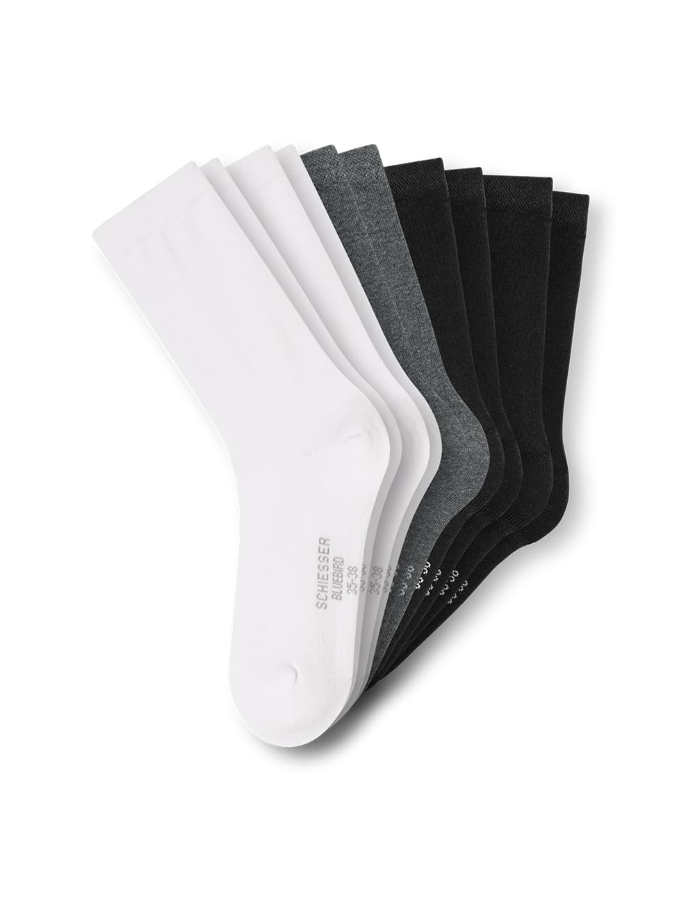 Schiesser Damen 5 PACK Socken Strümpfe Multipack - Stay Fresh 35-38 sortiert 1_183281, 35-38 sortier