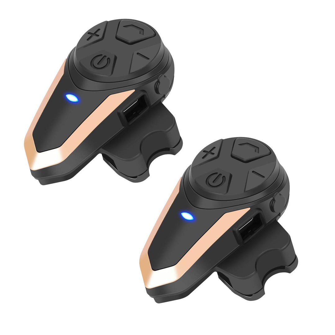 BETOWEY Motorrad Headset, BT-S3 Motorrad Kommunikationssystem Freisprechanlage Helm Kopfhörer Blueto