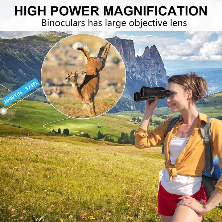 Fernglas 12x50, Fernrohr Erwachsene, BAK4 Prism FMC Fernglas, HD Ferngläser wasserdicht für Vogelbeo