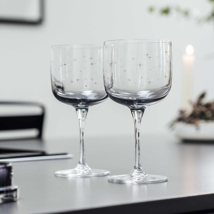 like. by Villeroy & Boch – Winter Glow Weinkelch-Set 2tlg., brilliantes Kristallglas, Weingläser mit