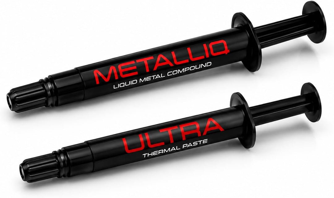 METALLIQ Performance Bundle 1g Flüssigmetall &amp; 3g Ultra Wärmeleitpaste für CPU GPU PS5 Gaming &amp; Serv