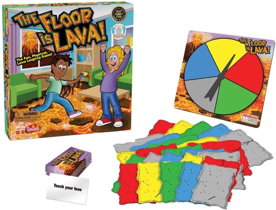 Goliath The Floor is Lava, (Der Boden ist Lava) | Familienspiel für Kinder ab 5 Jahren, Gesellschaft