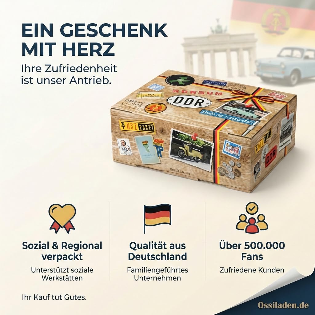 Geschenk bester Papa - Geburtstag Geschenk - Suessigkeiten DDR Suessigkeiten Box XXL, Suessigkeiten