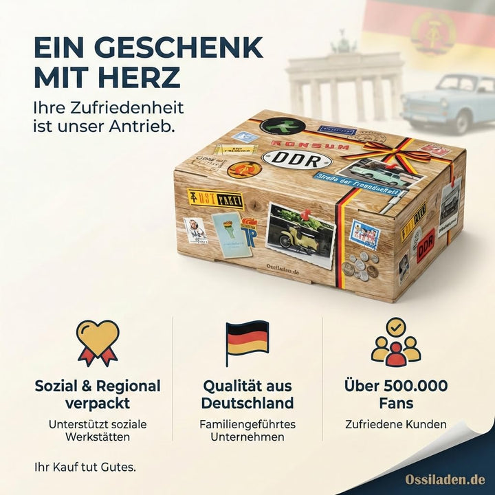 Geschenk bester Papa - Geburtstag Geschenk - Suessigkeiten DDR Suessigkeiten Box XXL, Suessigkeiten