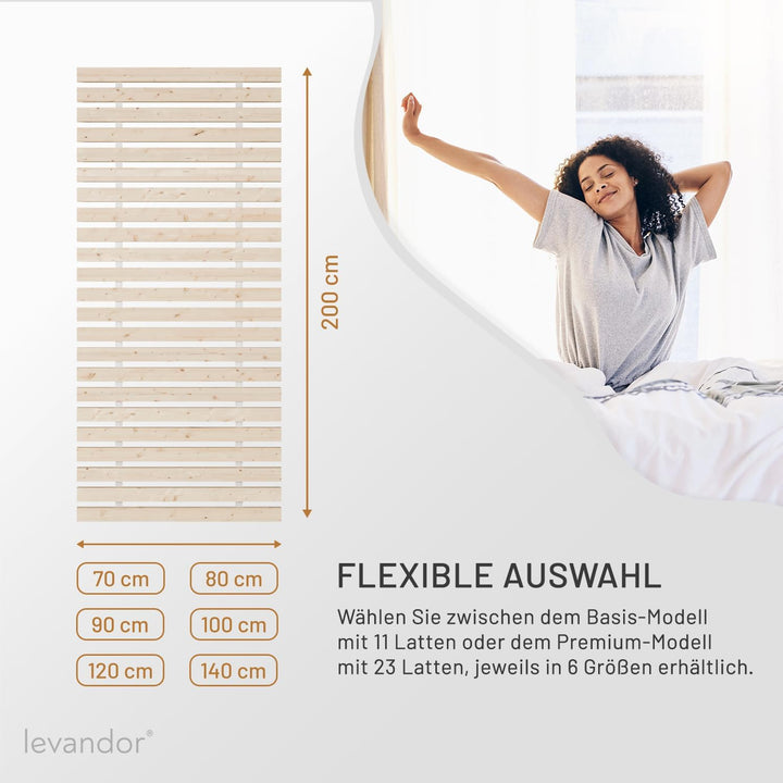 Panorama24 Rollrost Premium 90x200 (23 Latten) Rolllattenrost Lattenrost Bettrost Rollroste Holzlatt