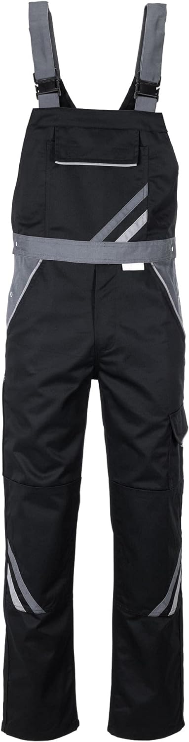 Planam Herren Latzhose Highline Latzhose (1er Pack) 110 schwarz/schiefer/zink, 110 schwarz/schiefer/