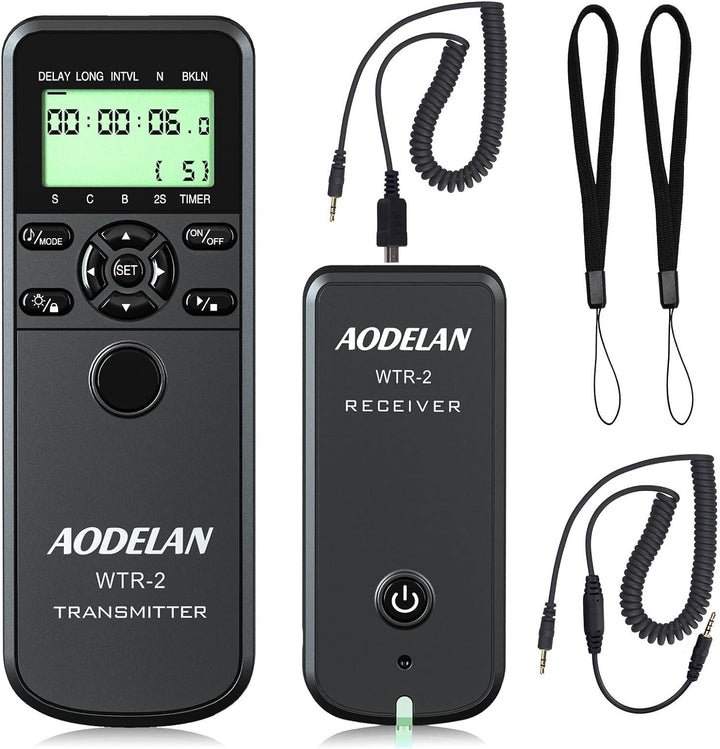 AODELAN Kabellose Timer-Fernauslöser mit HDR und Intervallgeber Fernbedienung für Olympus E-M1 E-M5
