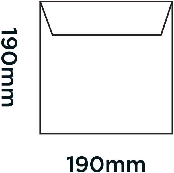 Blake Purely Everyday Quadratische Briefumschläge Haftklebung 100g/m² 190 x 190 mm, 100g/m² 190 x 19