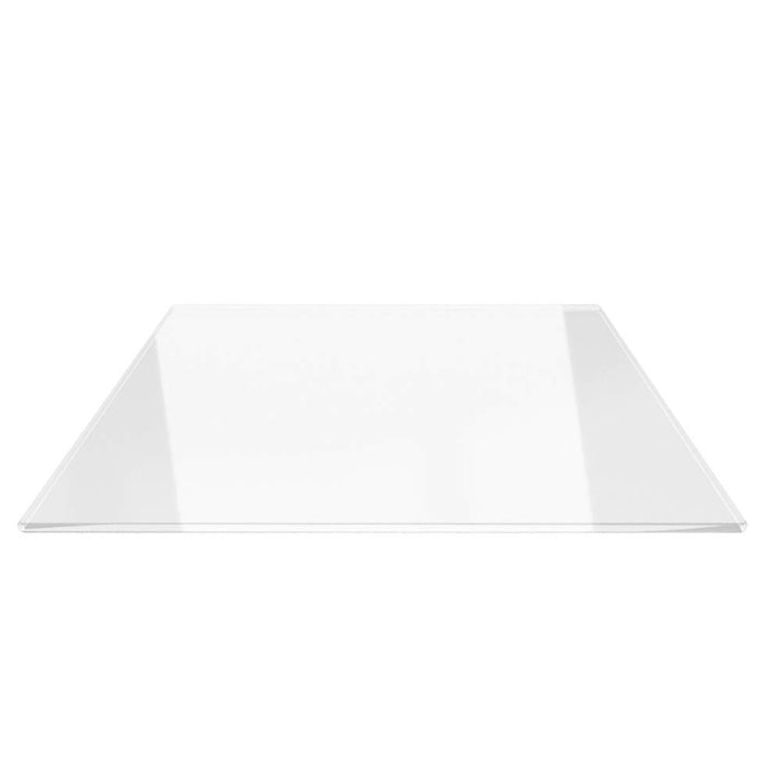 Rechteck 100x110cm - Funkenschutzplatte Kaminbodenplatte Glasplatte f. Kaminofen Ofenunterlage (Rech