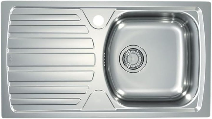 VBChome: Einbauspüle mit Hahnloch 780 x 435 mm Camping Küchenspüle - Satinstruktur Alveus Basic 170